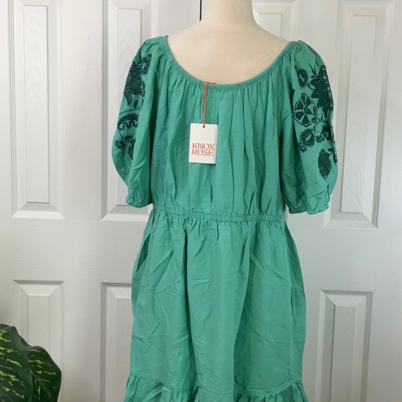 Knox Rose Women’s 3/4 Sleeve Embroidered Dress Size 1X - Picture 9 of 14